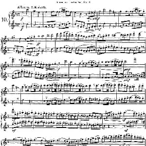 长笛曲谱 | 苏斯曼12首长笛重奏曲Op.53 NO.10 NO.11 Soussmann 苏斯曼