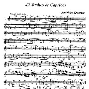 小提琴谱 | 42首练习曲或隨想曲之一 克莱采尔