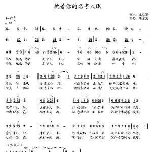 枕着你的名字入眠_歌曲简谱_词曲:张效密 杨东亮