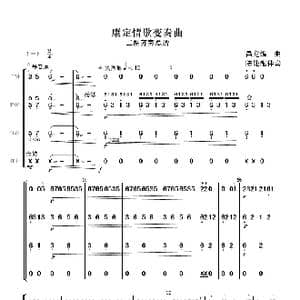 康定情歌变奏曲_歌曲简谱_词曲:昌龙, 编曲 陈健配伴奏