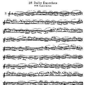 萨克斯谱 | klose 25首萨克斯练习曲 3