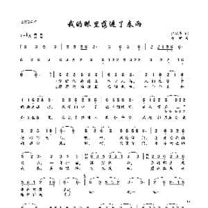 我的眼里落进了春雨 亦弛原创 _歌曲简谱_词曲:张保生 亦弛