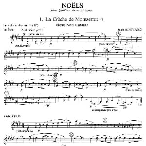 萨克斯谱 | jean Bouvard 编写的6首萨克斯四重奏 中音萨克斯分谱 jean Bouvard