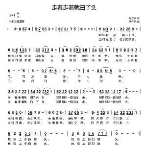​走着走着就白了头_民歌简谱_词曲:赵成钢 李开东
