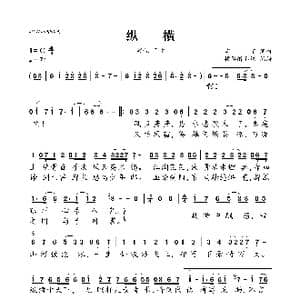 纵横_歌曲简谱_词曲:震宇 震宇