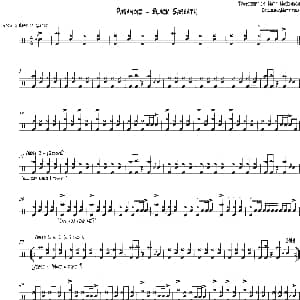 Black Sabbath Paranoid 爵士鼓谱