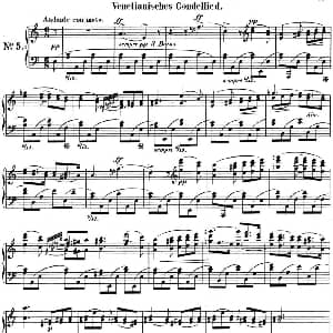 门德尔松无词歌Op.62 钢琴谱 门德尔松