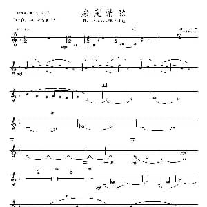 康定情歌 小低音分谱 陈丹 编曲