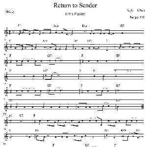 电子琴谱 | Return to Sender