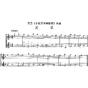 小提琴谱 | 霍曼 小提琴基础教程 选曲 流浪 二重奏