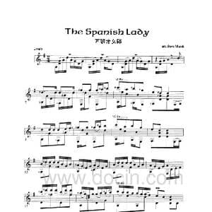 Spanish Lady_歌曲简谱_词曲: 爱尔兰民歌