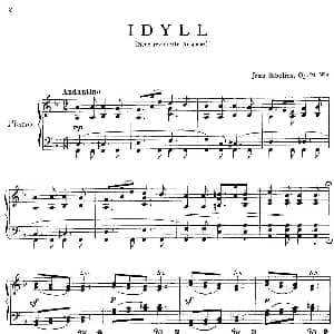 10 Pieces Op.24 钢琴谱 简 西贝柳斯