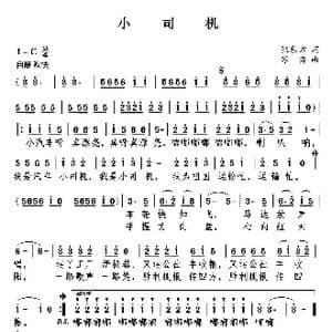小司机_歌曲简谱_词曲:张东方 苏勇