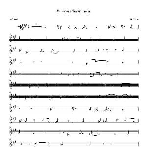 萨克斯谱 | Morcheeba Wonder Never Cease