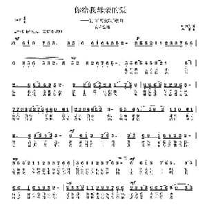 你给我母亲的爱_歌曲简谱_词曲:叶方义 徐湘