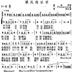 捕风的汉子_通俗唱法乐谱_词曲:林振强 T.Takamizamz