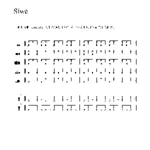 Siwé 非洲手鼓谱