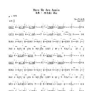 Here We Are Again_歌曲简谱