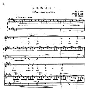 20泪落在我心上 法国 _外国歌谱_词曲:魏尔伦 德彪西