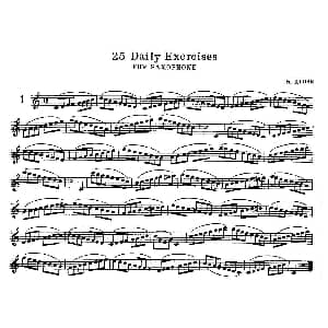 萨克斯谱 | klose 25首萨克斯练习曲 1