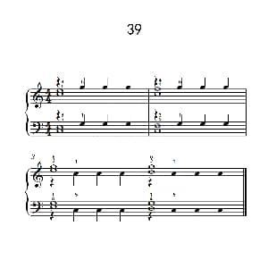 加强手指独立性的练习 39 钢琴谱