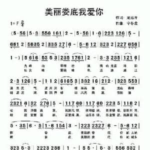美丽娄底我爱你_民歌简谱_词曲:龙远开 快乐老天 宁冬虎