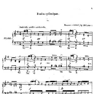 Etudes Rythmiques Op.149 钢琴谱 本杰明 路易斯保罗 戈达尔