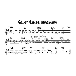 SAINT JAMES INFIRMARY 降B爵士乐谱