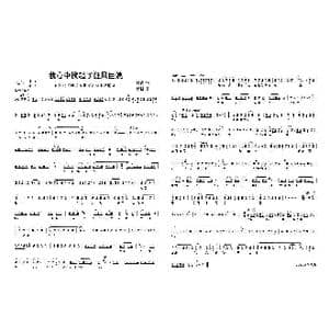 我心中掀起了狂风巨浪_歌曲简谱_词曲:林青 精耕