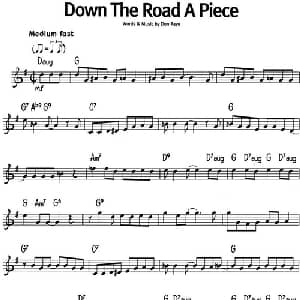 蓝调音乐:Down The Road A Piece_外国歌谱