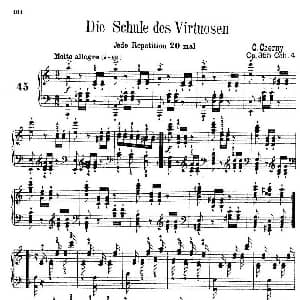 School of the Virtuoso Op.365 钢琴谱 卡尔 车尔尼