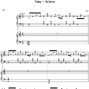 Colors 钢琴谱 Tobu