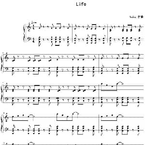 Life 钢琴谱 Tobu