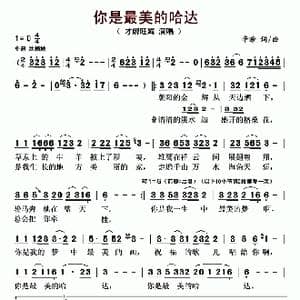 你是最美的哈达_歌曲简谱_词曲:辛晗 辛晗