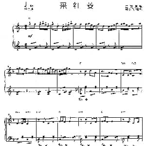 采红菱 钢琴谱 许乐飞