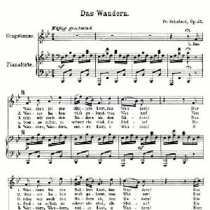 Das Wandern_外国歌谱