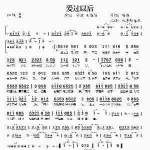 爱过以后_歌谱投稿_词曲:陈伟 陈伟