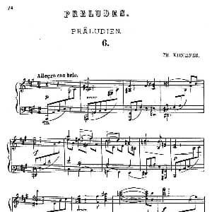 16 Preludes Op.9 钢琴谱 狄奥多 柯希纳