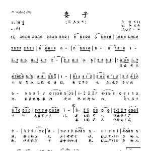 妻子_歌谱投稿_词曲:任毅 刘青