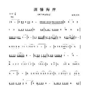 深情海岸_歌曲简谱_词曲:无 詹雅雯