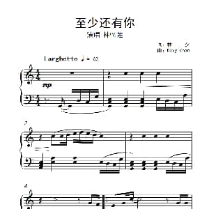 至少还有你 钢琴谱 Davy Chan