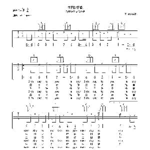 生日快乐歌 吉他谱 刘厚涛