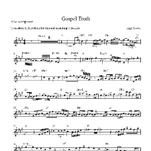 萨克斯谱 | Gospel Truth 中音萨克斯