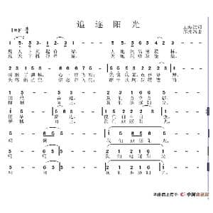 追逐阳光_歌谱投稿_词曲:王海波 邱彦鸿