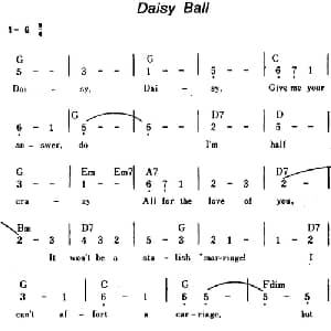 Daisy Ball 美国 _外国歌谱