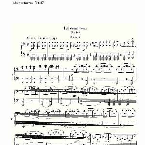 Lebensstürme D.947 钢琴谱