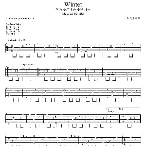 Winter 吉他谱