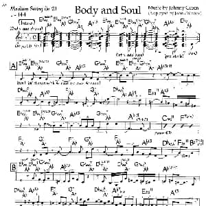 Body and Soul 钢琴谱