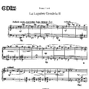 La Lugubre Gondola S.200 钢琴谱 弗兰茨 李斯特