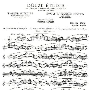 长笛曲谱 | 12首大技巧练习曲之1 Moyse 莫伊斯